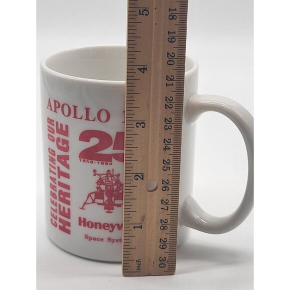 VTG 1994 Commemorative 25 Years Honeywell Space Systems Apollo 11 Coffee Mug Cup - Picture 5 of 6